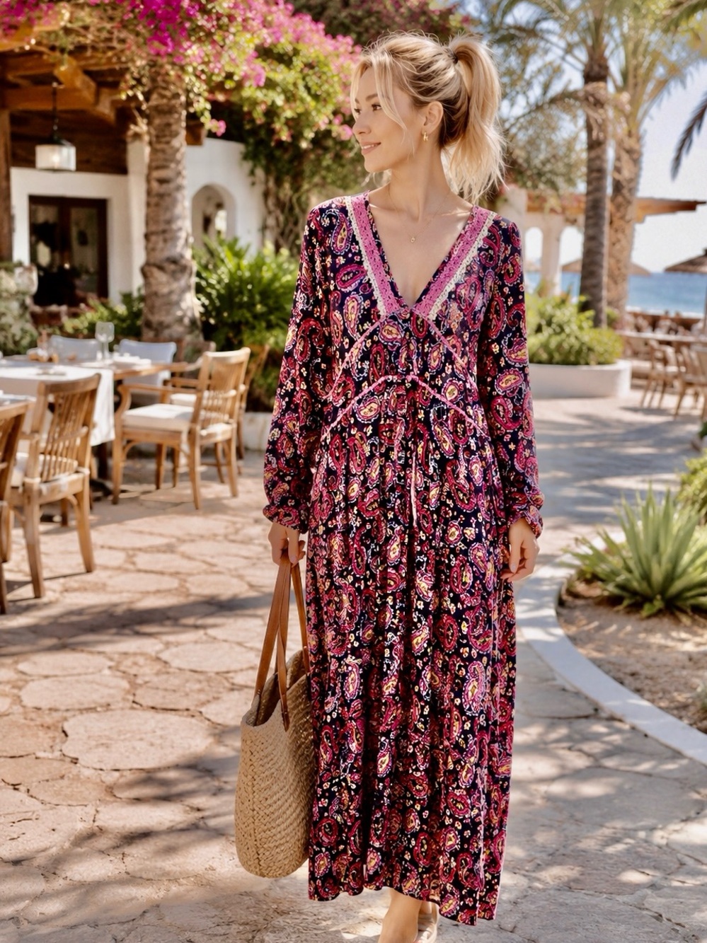 Kitsch & Pop /NJ Couture Maxi Dress